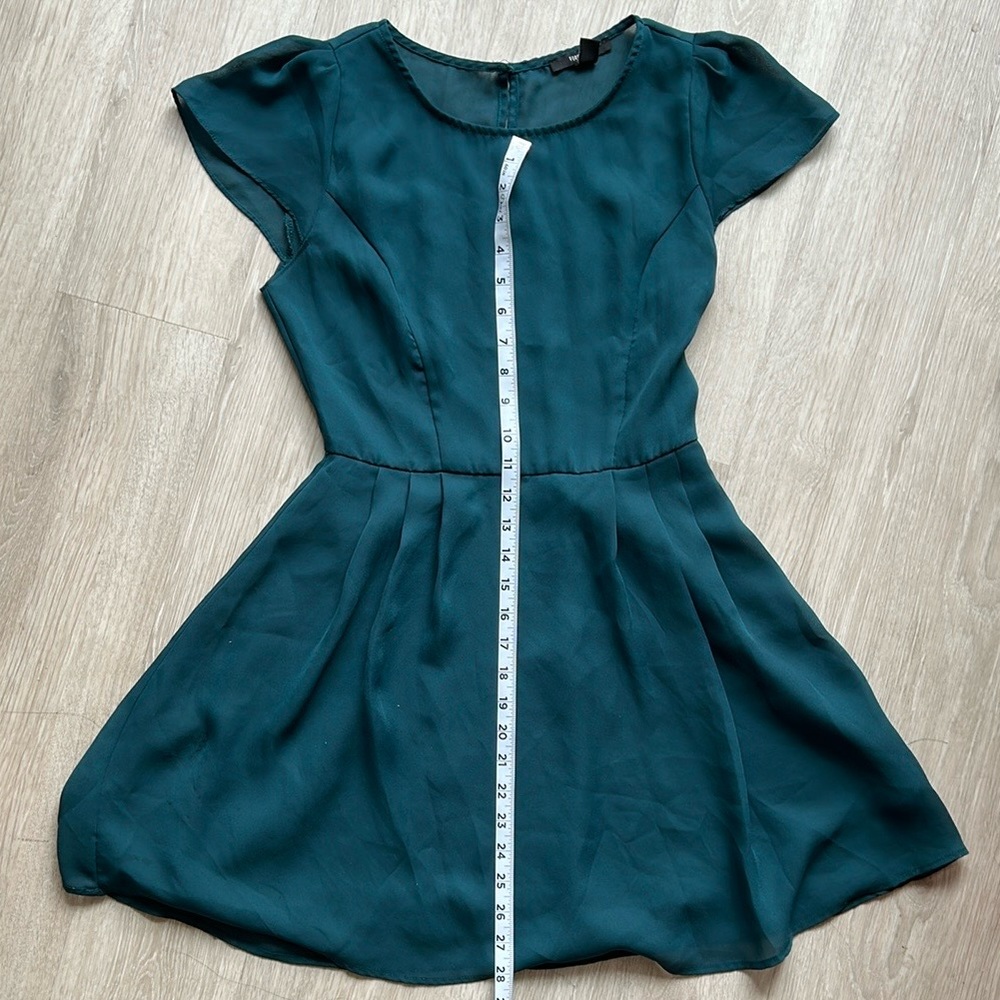 Forever 21 Blue Flutter Sleeve Sundress
